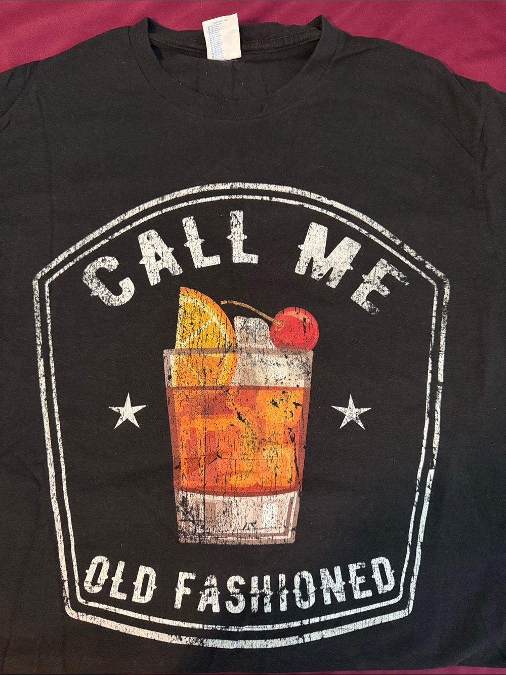 Men's Black 'Call Me Old Fashioned' Graphic Tee